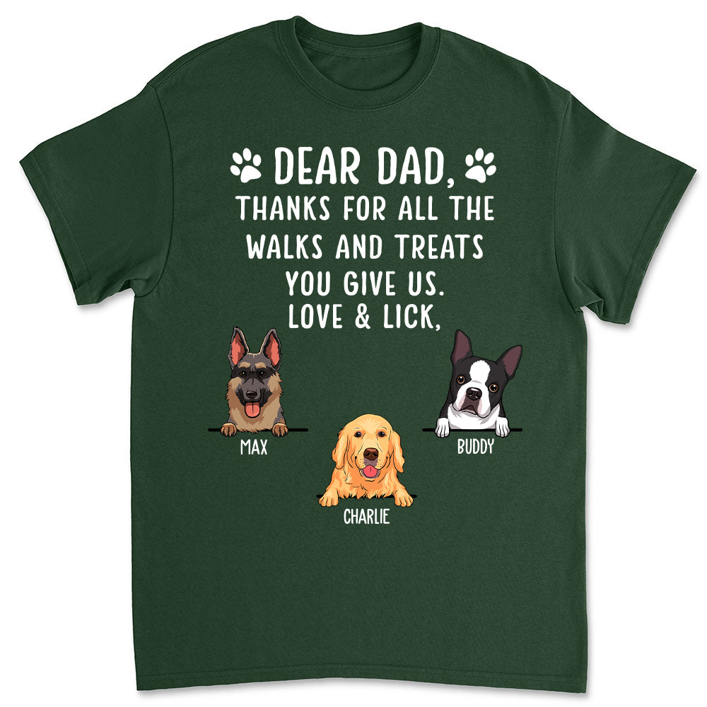 Personalized Unisex 'Thanks For All The Treats' T-shirt - Ideal Gift for Pet Lovers