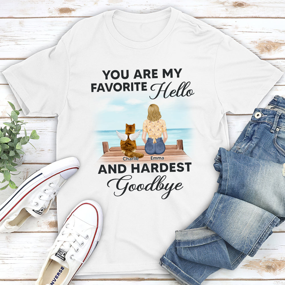 Personalized Memorial Cat Unisex T-shirt - A Cherished Keepsake