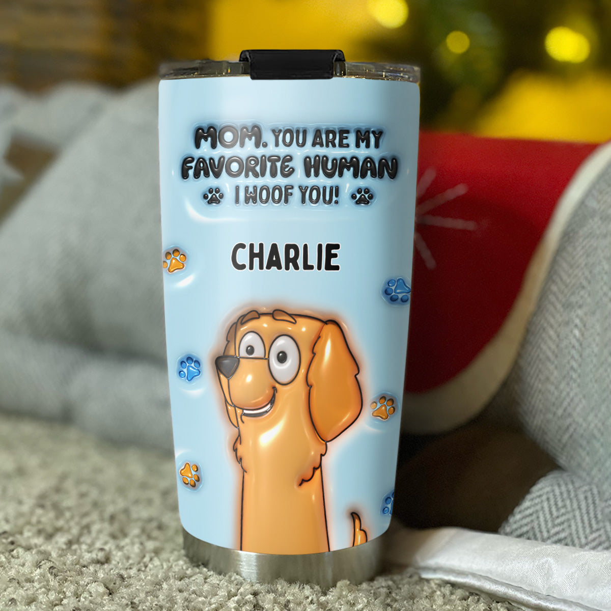 Personalized 3D Inflated Effect Custom Tumbler - Your Favorite Human Accessory