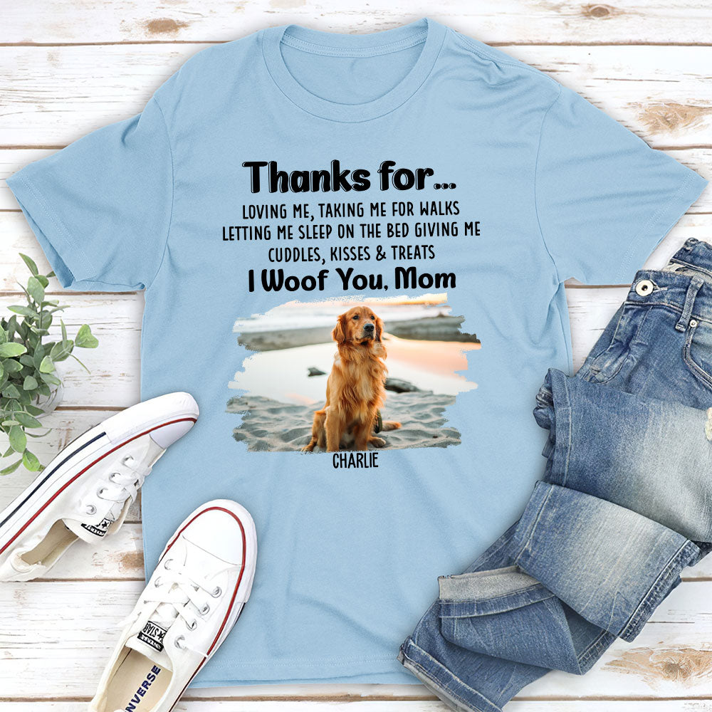 Customizable Thankful To Dad Unisex T - shirt for Pet Lovers