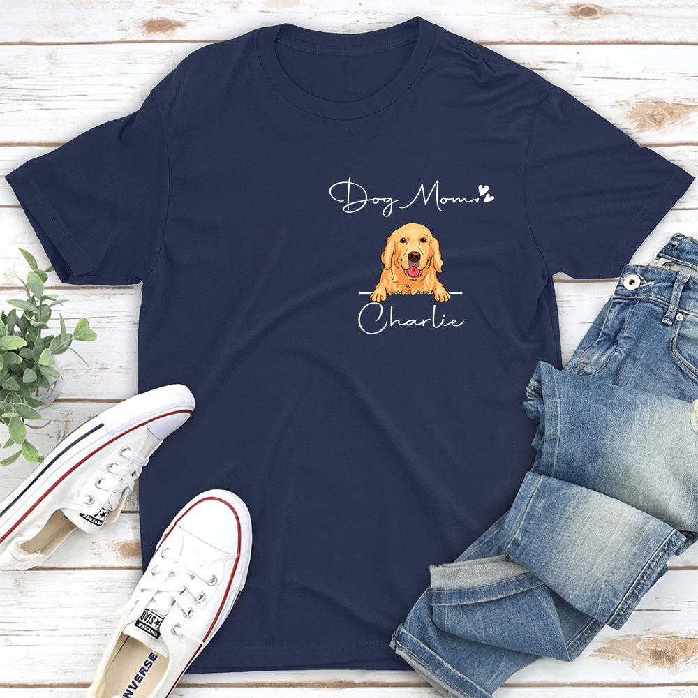 Personalized Custom Unisex Dog Mom Valentine T-shirt - Ideal Gift for Dog Lovers