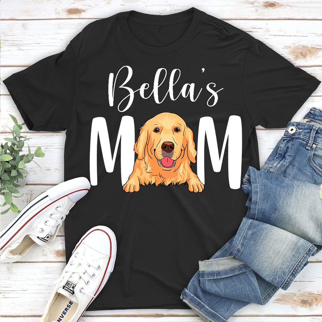 Personalized Unisex Dog Mom/Dad T-shirt - Ideal Gifts for Dog Lovers