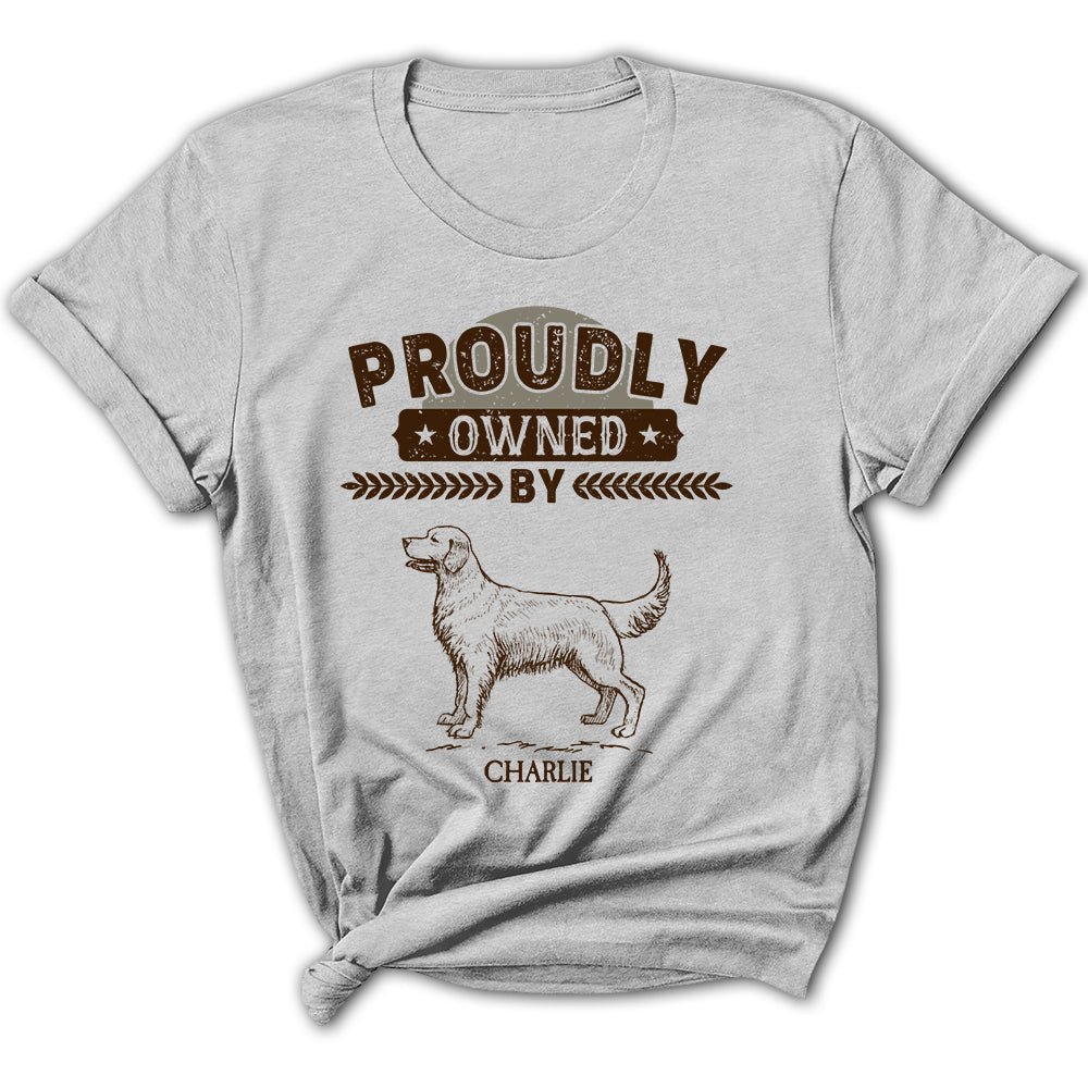 Personalized Custom Women's Pet Lover T-shirt - A Proud Ownership