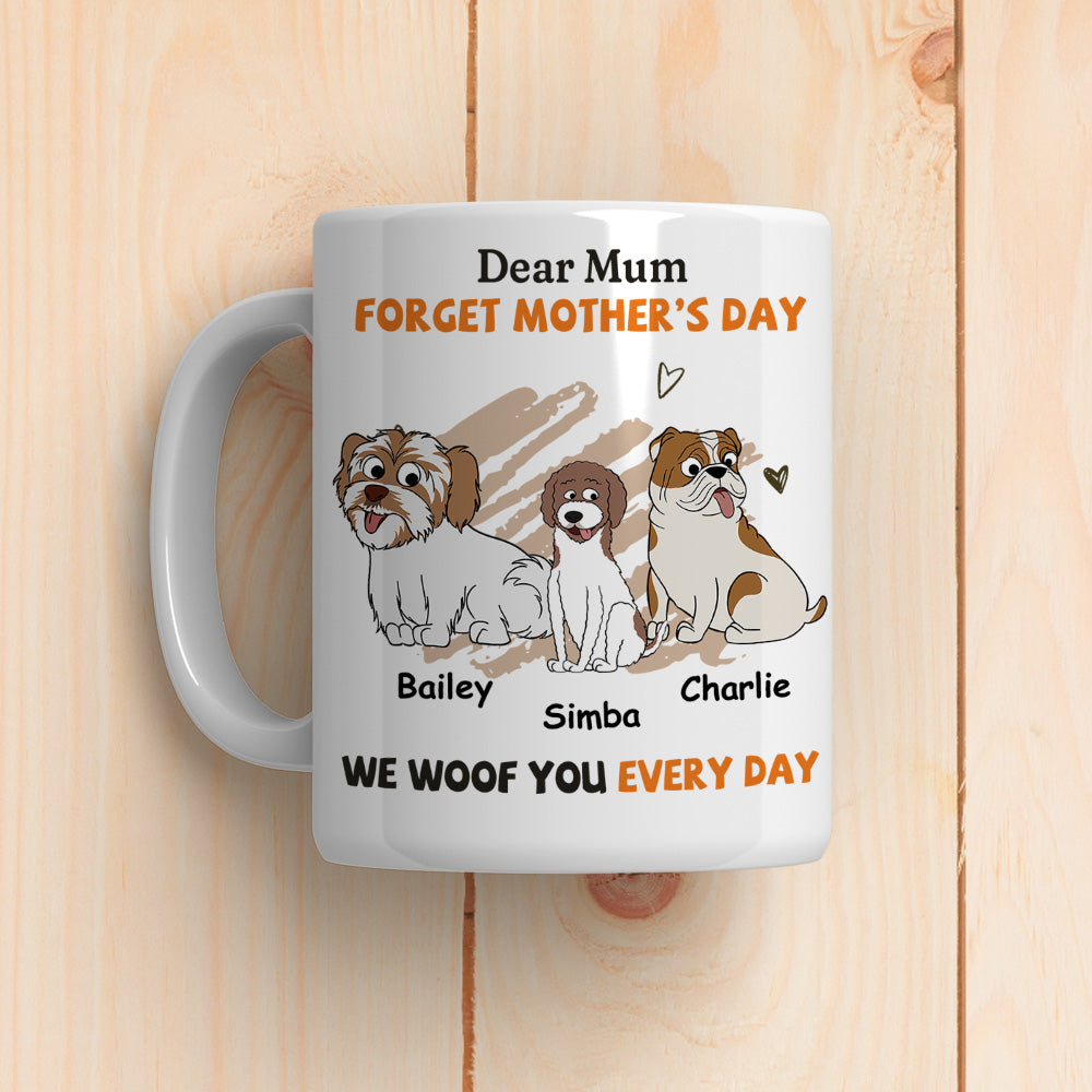Daily Woof for Mom - Customized Personalized Coffee Mug