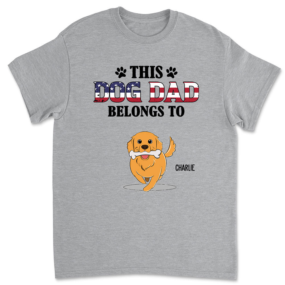 Exclusive Personalized Unisex Dog Dad T-shirt - A Must - Have for Pet Lovers