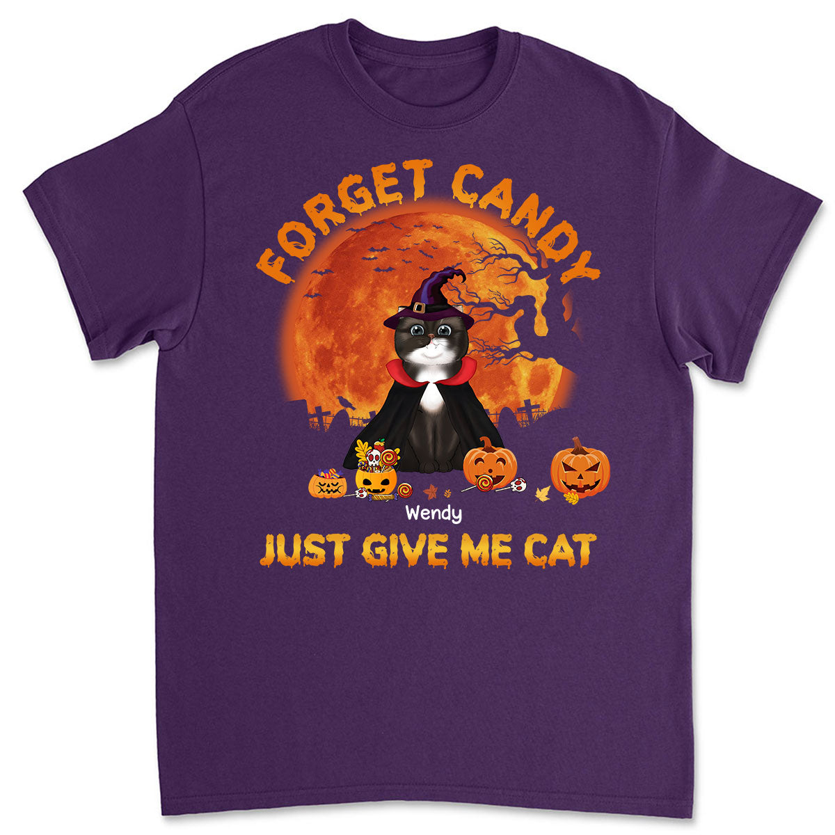 Give Me Cats - Customizable Unisex Personalized T - shirt for Pet Lovers