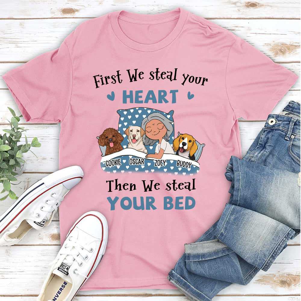 Steal Your Bed - Personalized Custom Unisex T-shirt for Pet Lovers