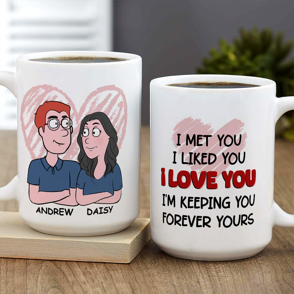 Forever Love - Personalized Custom Coffee Mugs for Couples