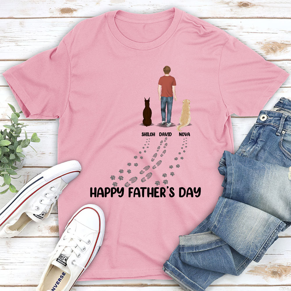 Personalized Unisex T-shirt: Ideal Gift for Dog Dads on Father's Day