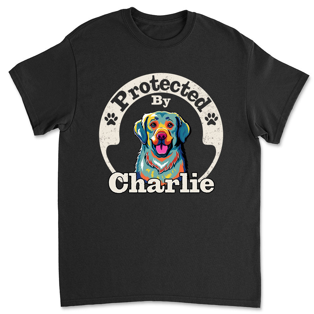 Human Dog Protected Ver 2 - Personalized Custom Unisex T-Shirt for Pet Lovers