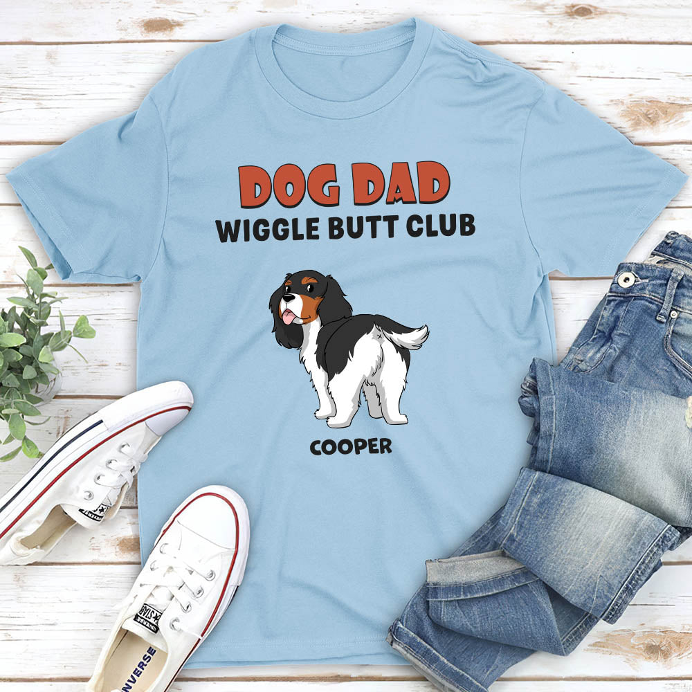 Wiggle Butt Club 2 - Customizable Unisex Personalized T - shirt for Pet Lovers