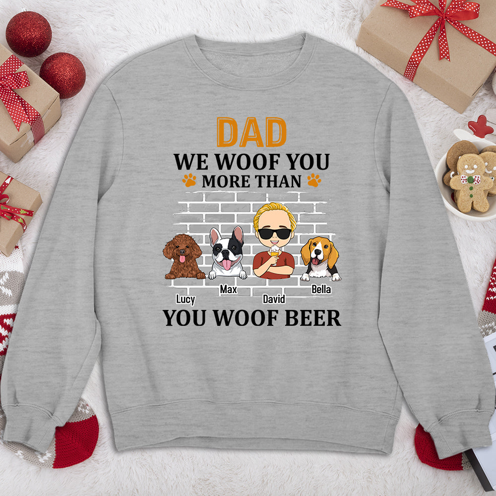 Tail-Wagging Personalized Custom Sweatshirt for Pet Lovers