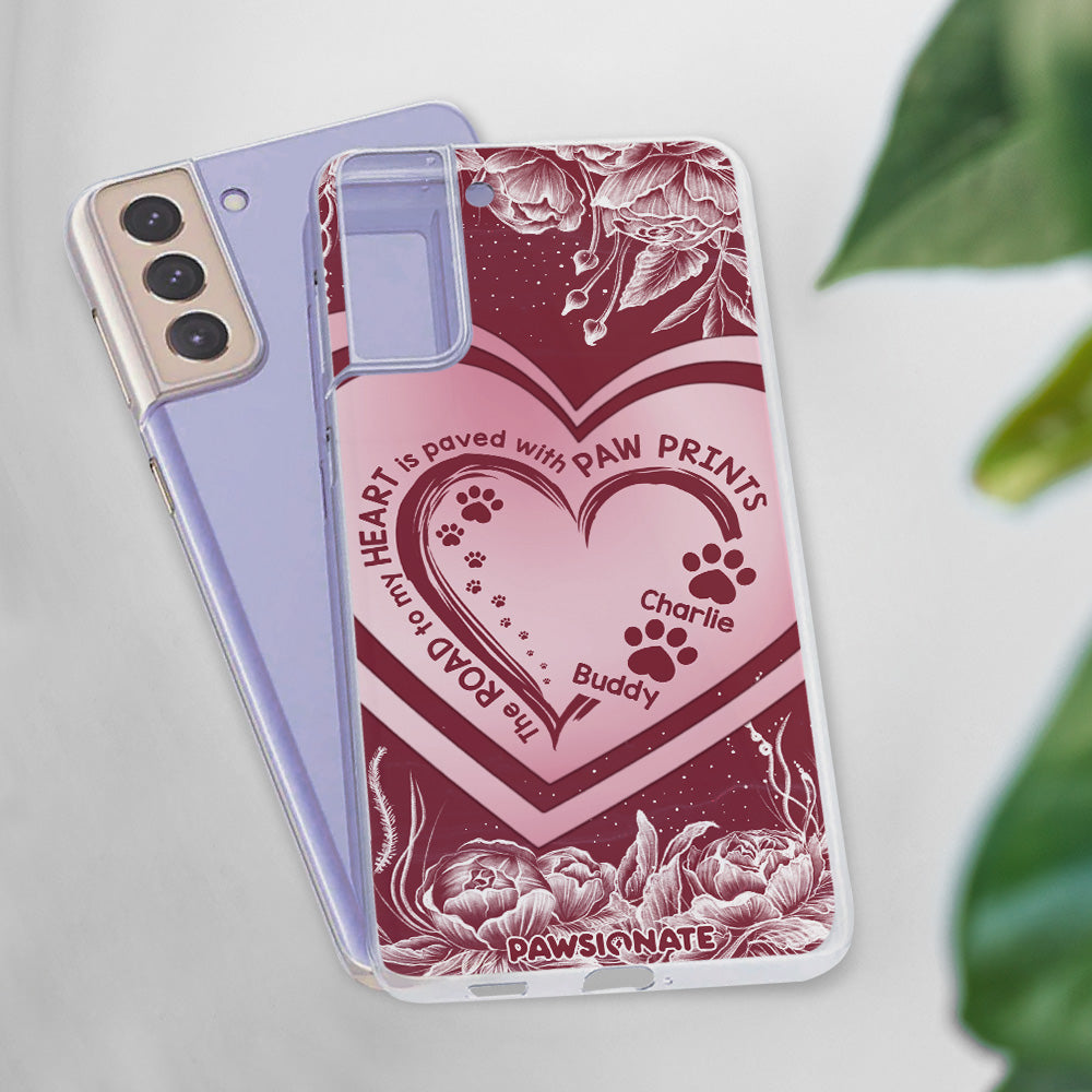 Personalized Road To Heart Flower Pet Phone Case
