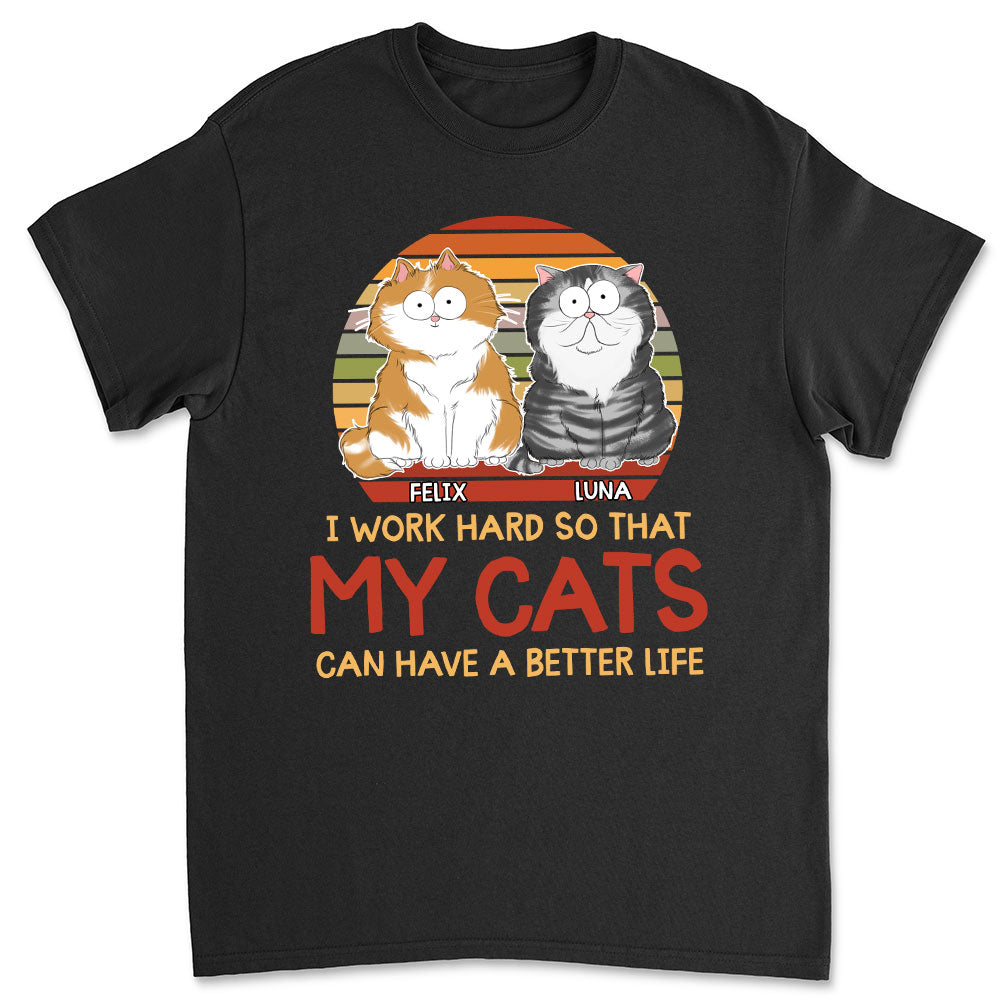Cats' Bliss - Customizable Unisex Personalized Cat Lover T-shirt