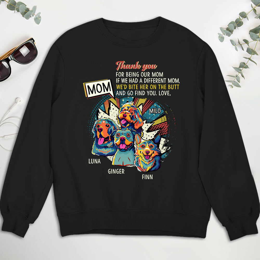 Customizable 'I Would Bite Her On The Butt' Personalized Sweatshirt for Pet Lovers