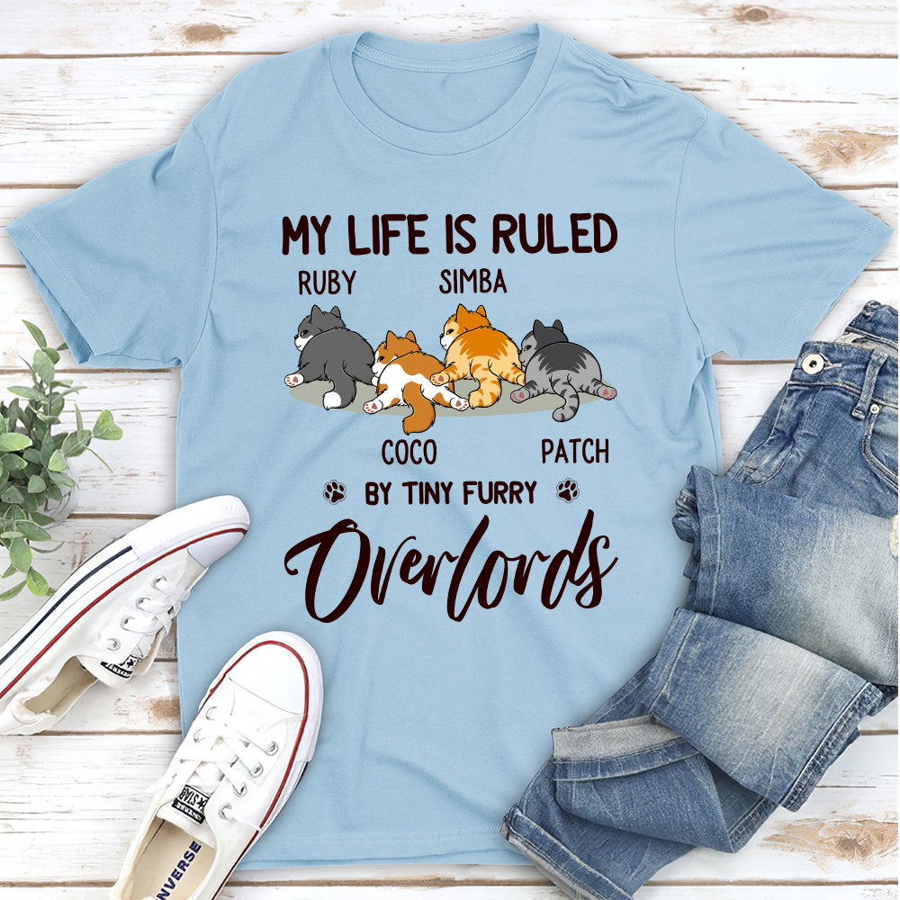 Personalized 'Cats Rule My Life' Unisex T-Shirt - Ideal Gift for Pet Lovers