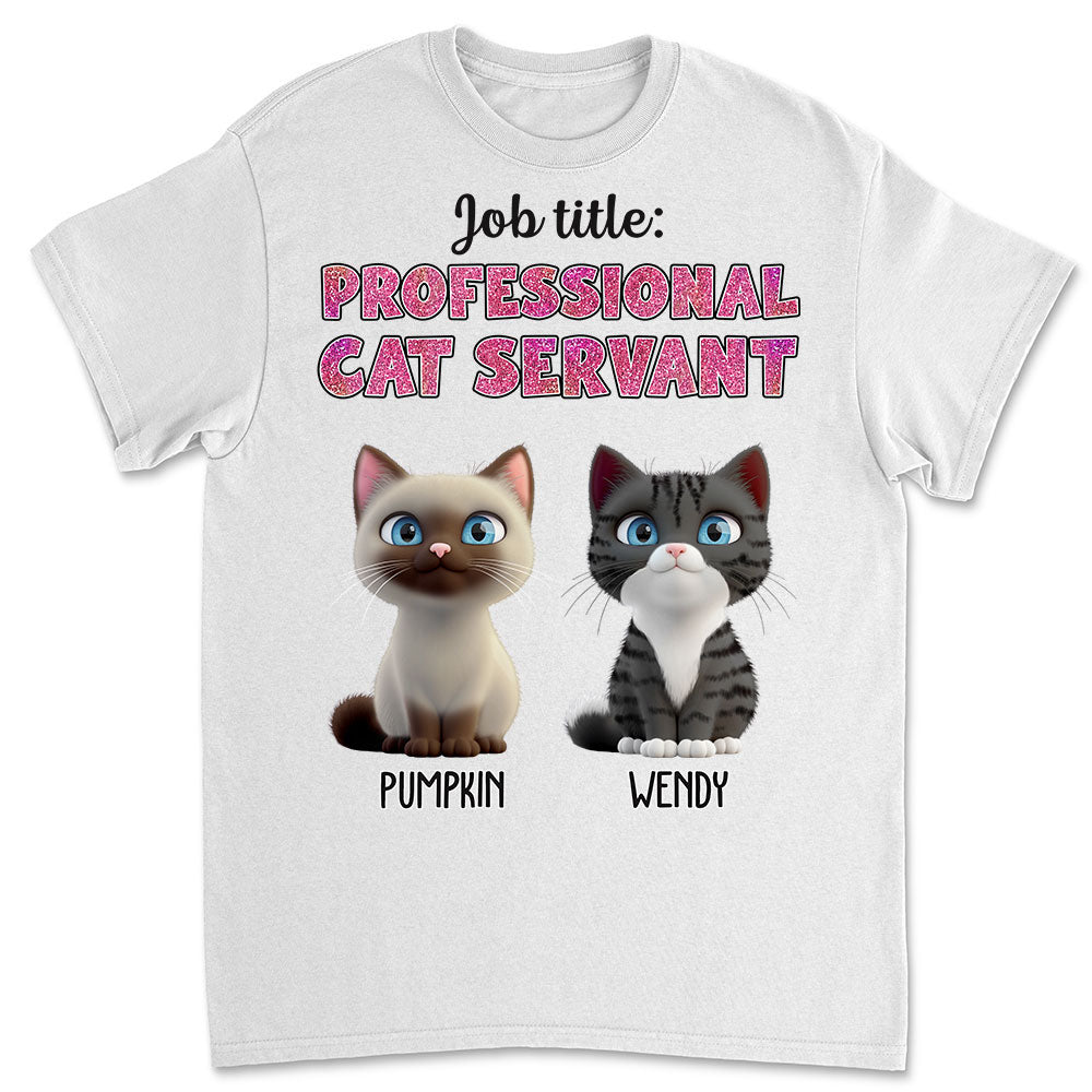Cat Servant New Style - Customizable Unisex Personalized T-shirt for Pet Lovers