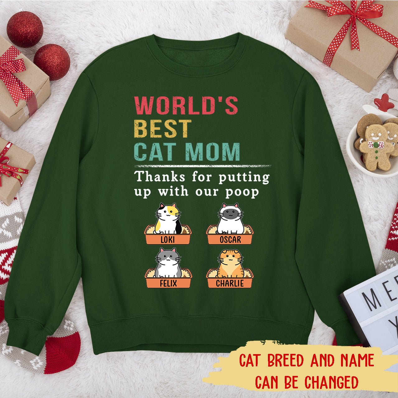 Personalized 'Putting Up With My Poop' Custom Sweatshirt for Pet Lovers