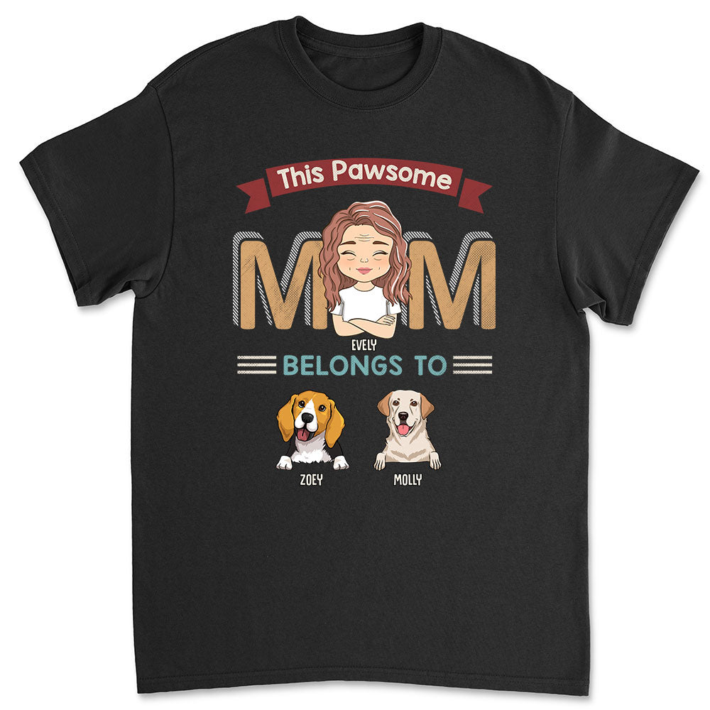 Pawsome Parents - Personalized Custom Unisex Pet Lover T-shirt