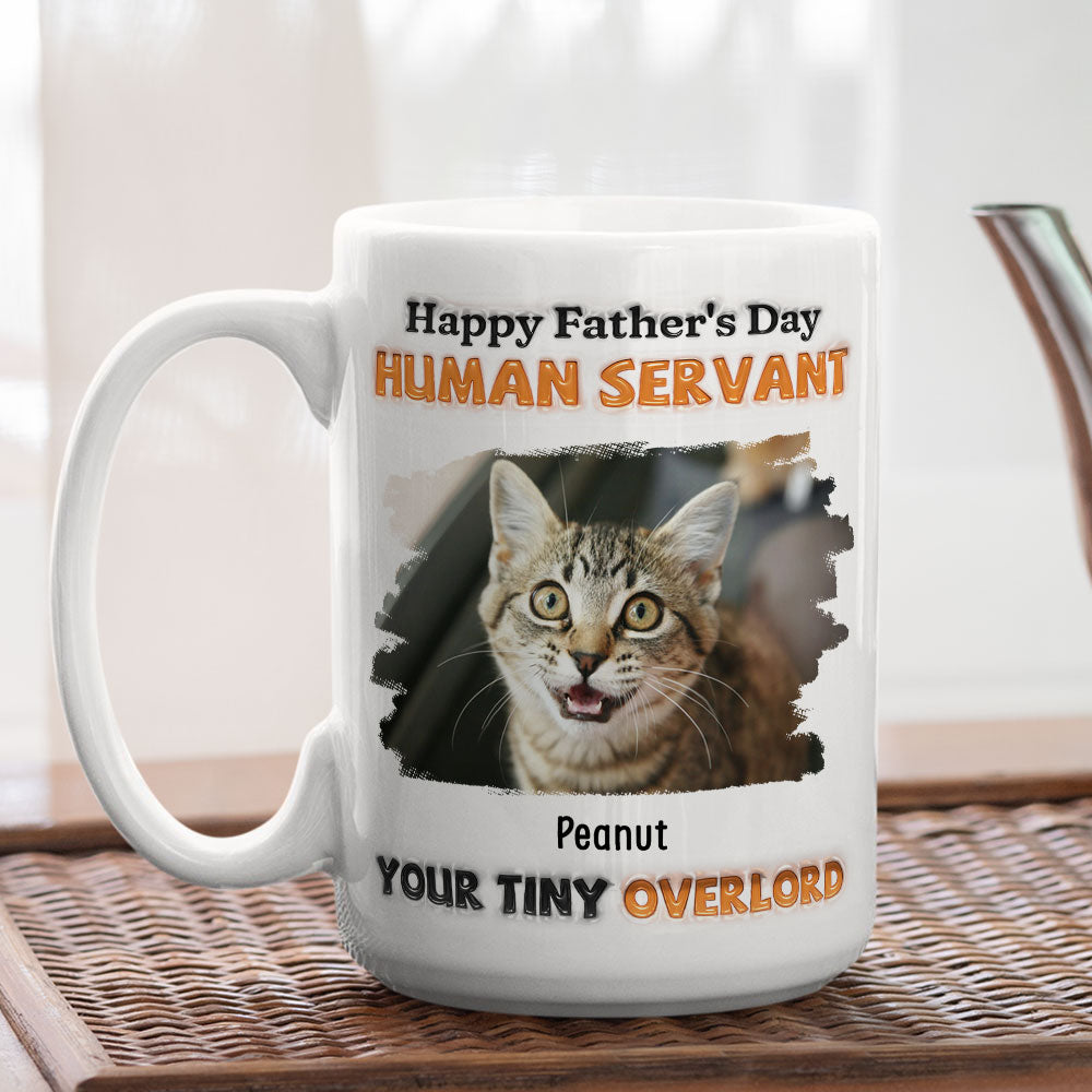 Personalized Custom 3D Inflated Effect Tiny Cat Photo Mug