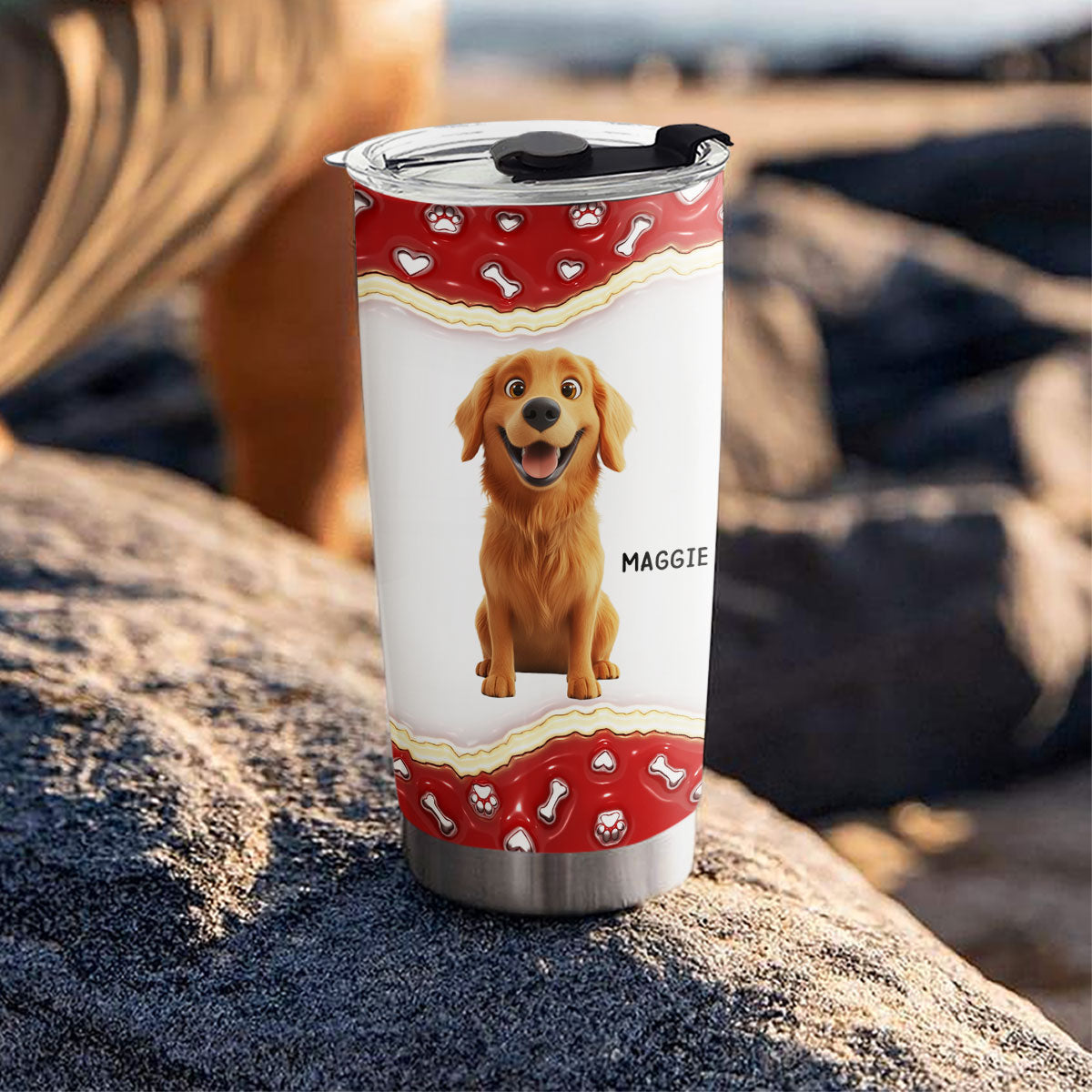 Personalized 3D Inflated Effect Thank You Tumbler for Your Beloved Family