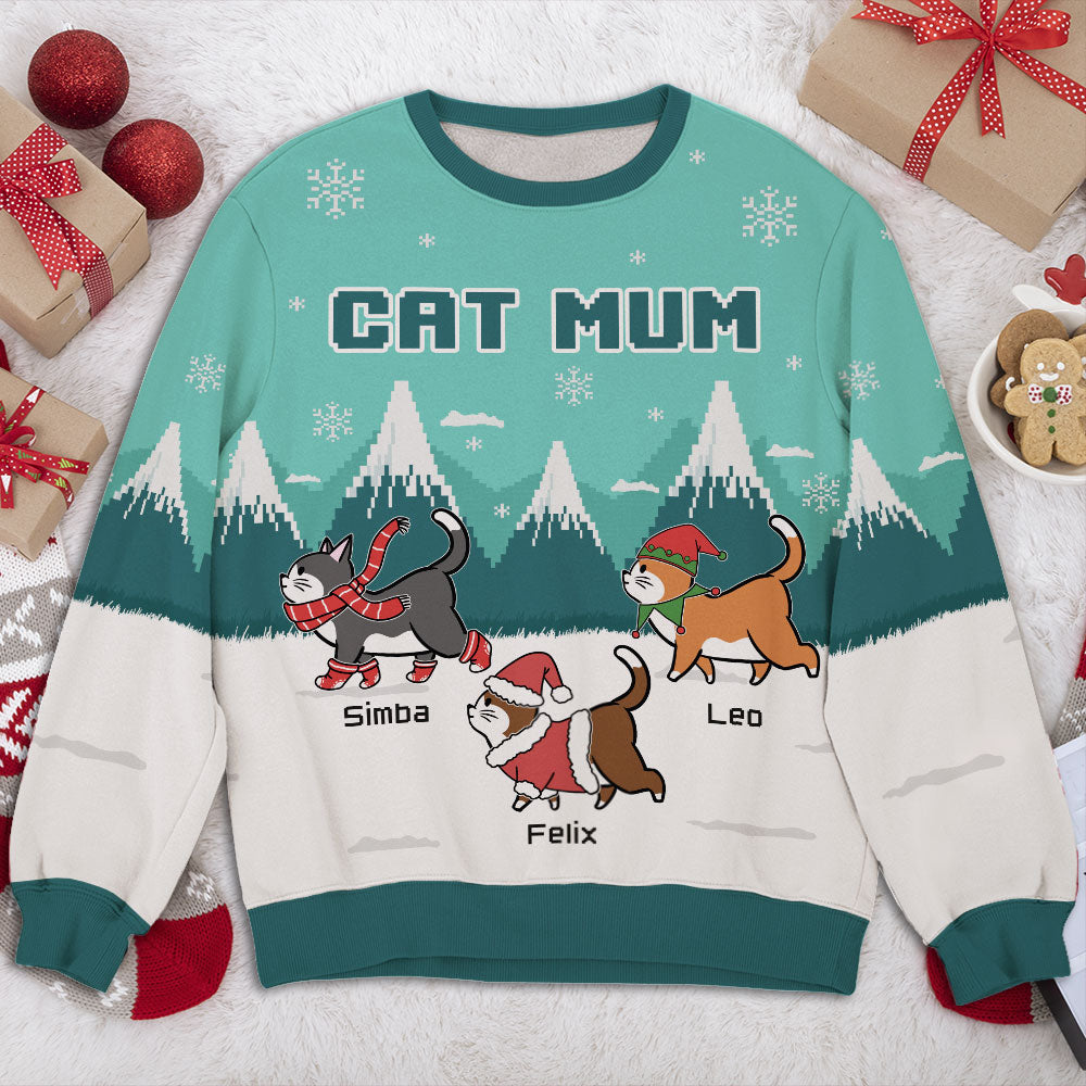 Personalized Forest-Themed All-Over Print Sweatshirt for Parents