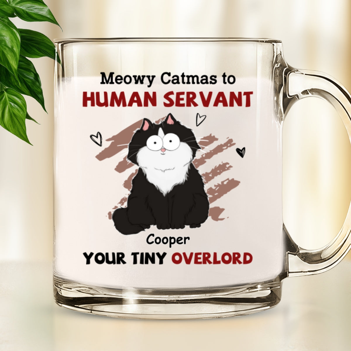 Personalized Custom Glass Mug - Your Unique Tiny Overlords