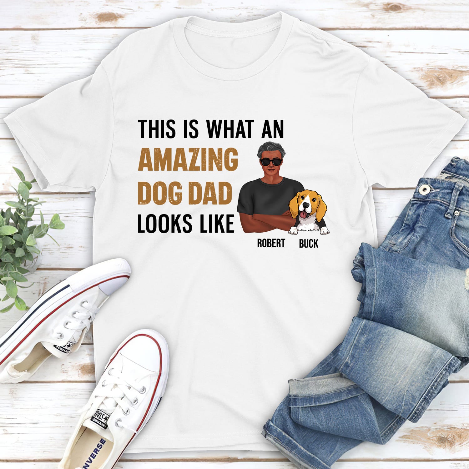 Amazing Personalized Custom Unisex T-shirt for Pet - Loving Dads