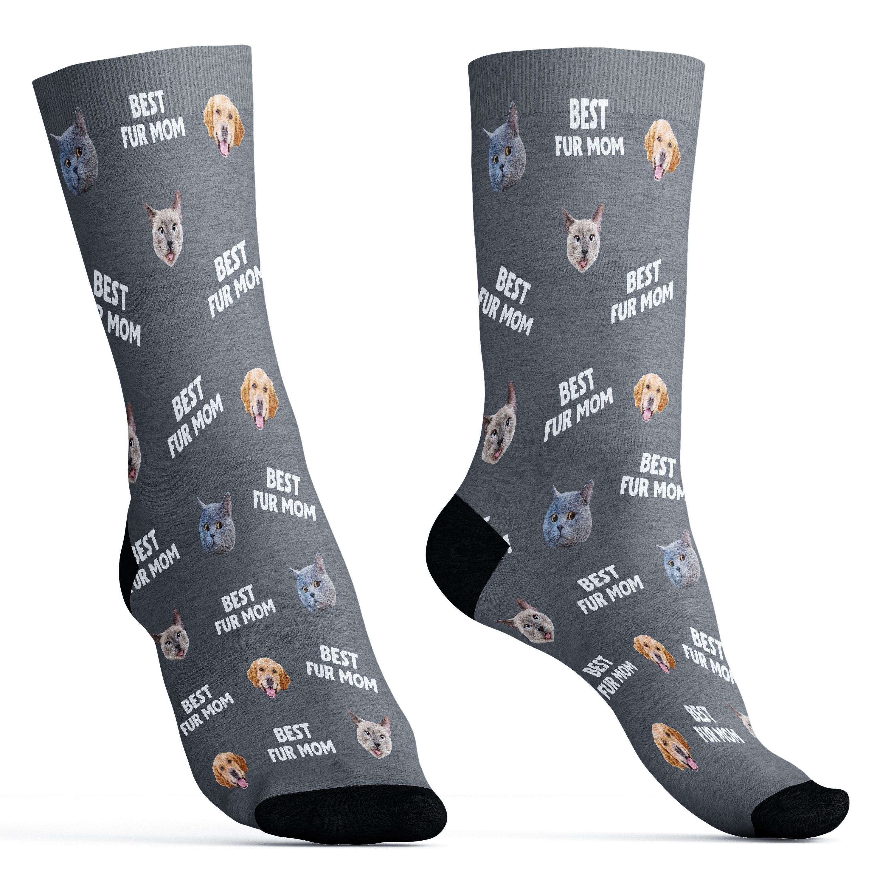 Best Personalized Custom Socks with Mom, Dad, and Pet Faces for Pet Lovers