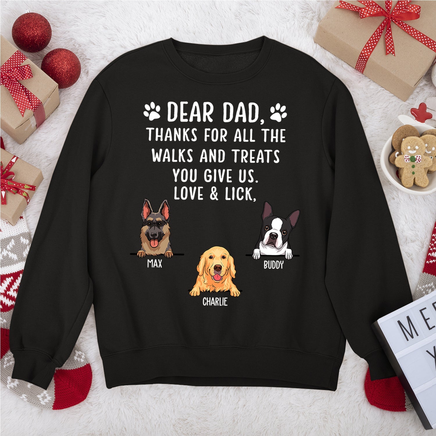 Personalized 'Thanks For All The Treats' Custom Sweatshirt - Ideal Gift for Pet Lovers