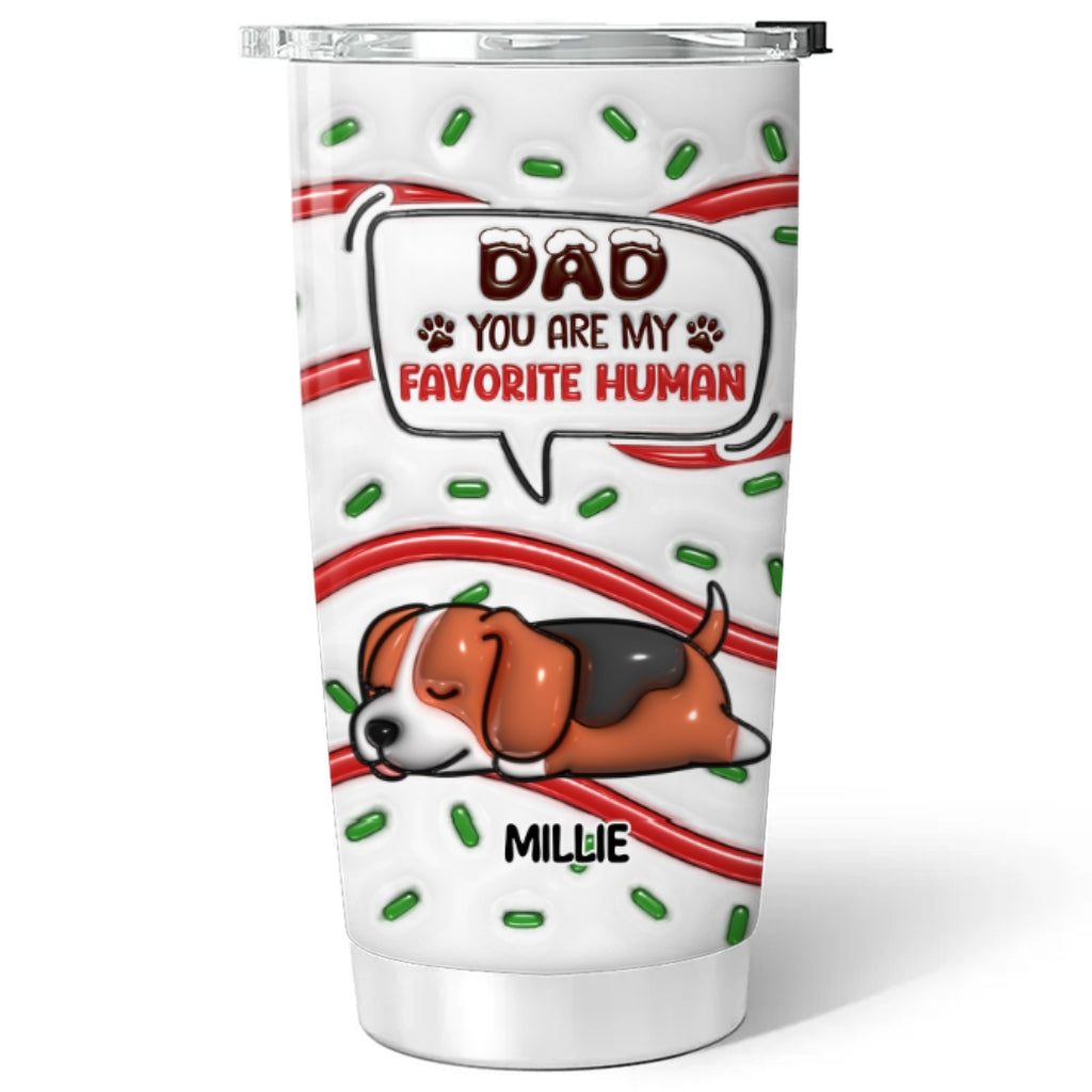 Unique Personalized 3D Inflated Effect Tumbler - The Favorite Human Cake Design