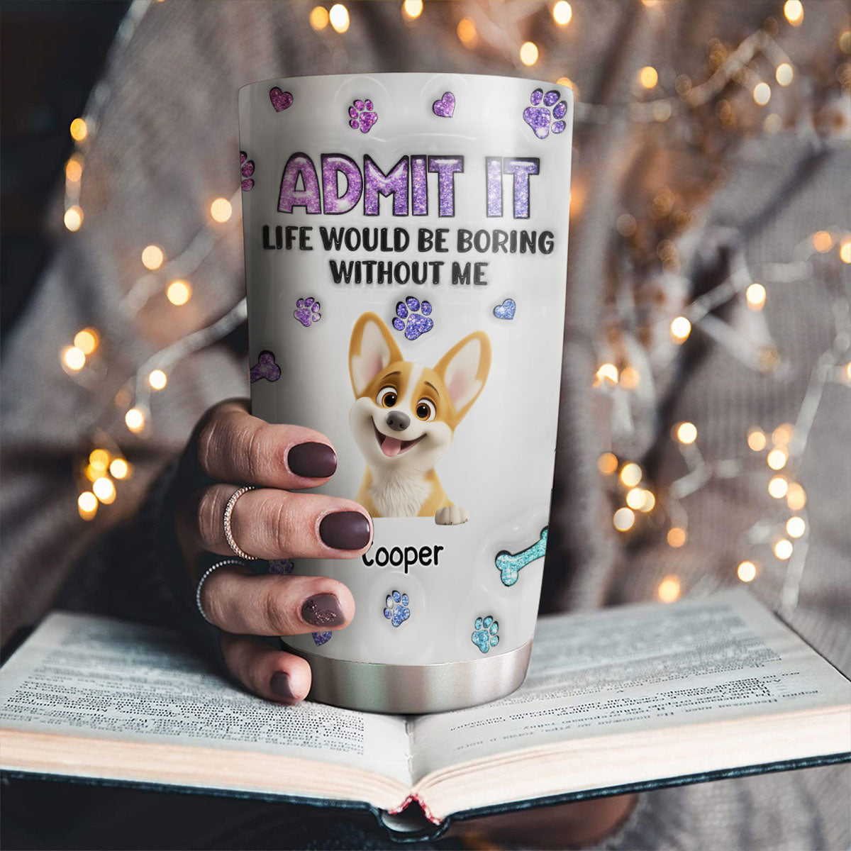 Personalized 3D Inflated Effect Custom Tumbler: Beat Boredom with Style