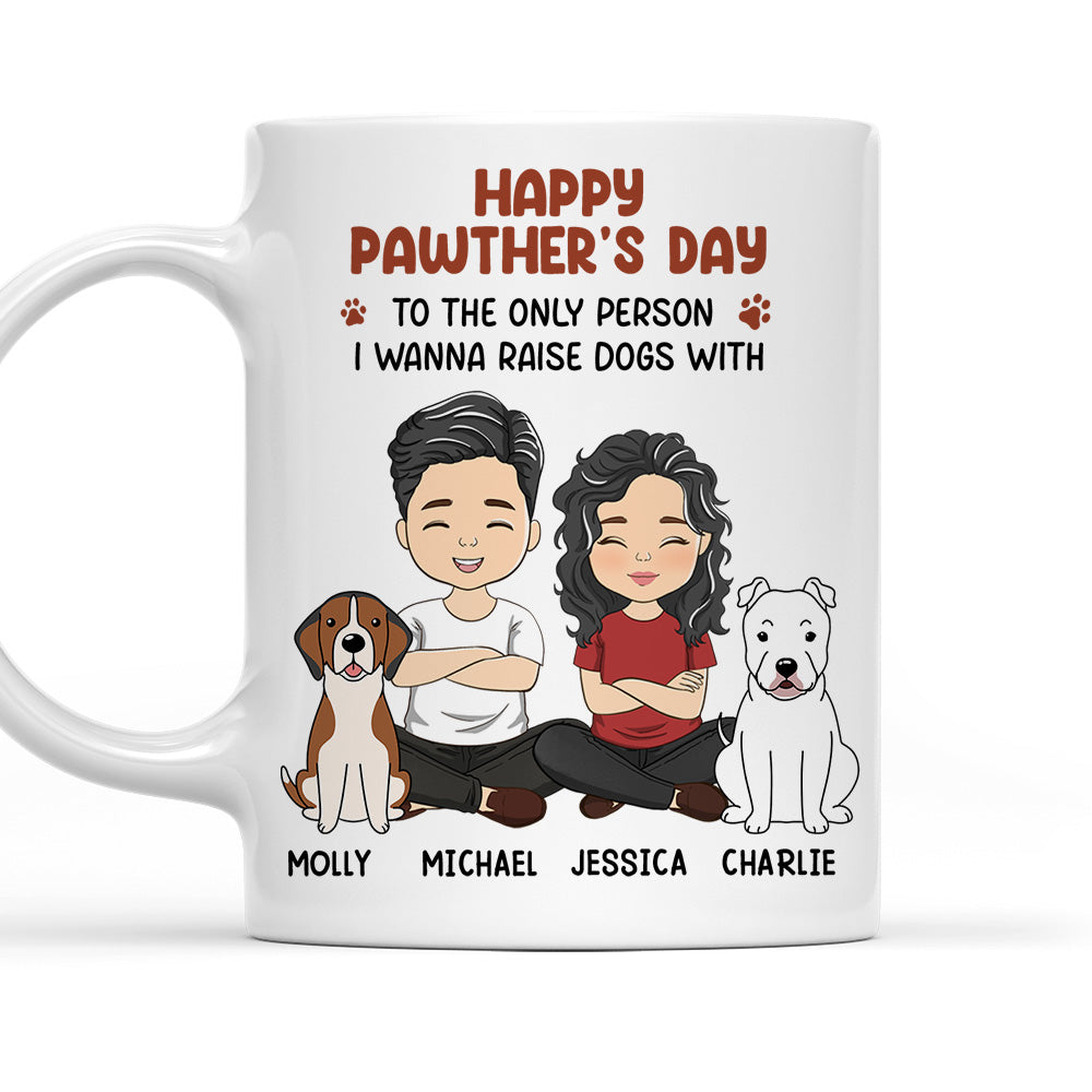 Personalized Custom Coffee Mug for Your Furry - Loving Partner: The Only One You Wanna Raise Dogs With