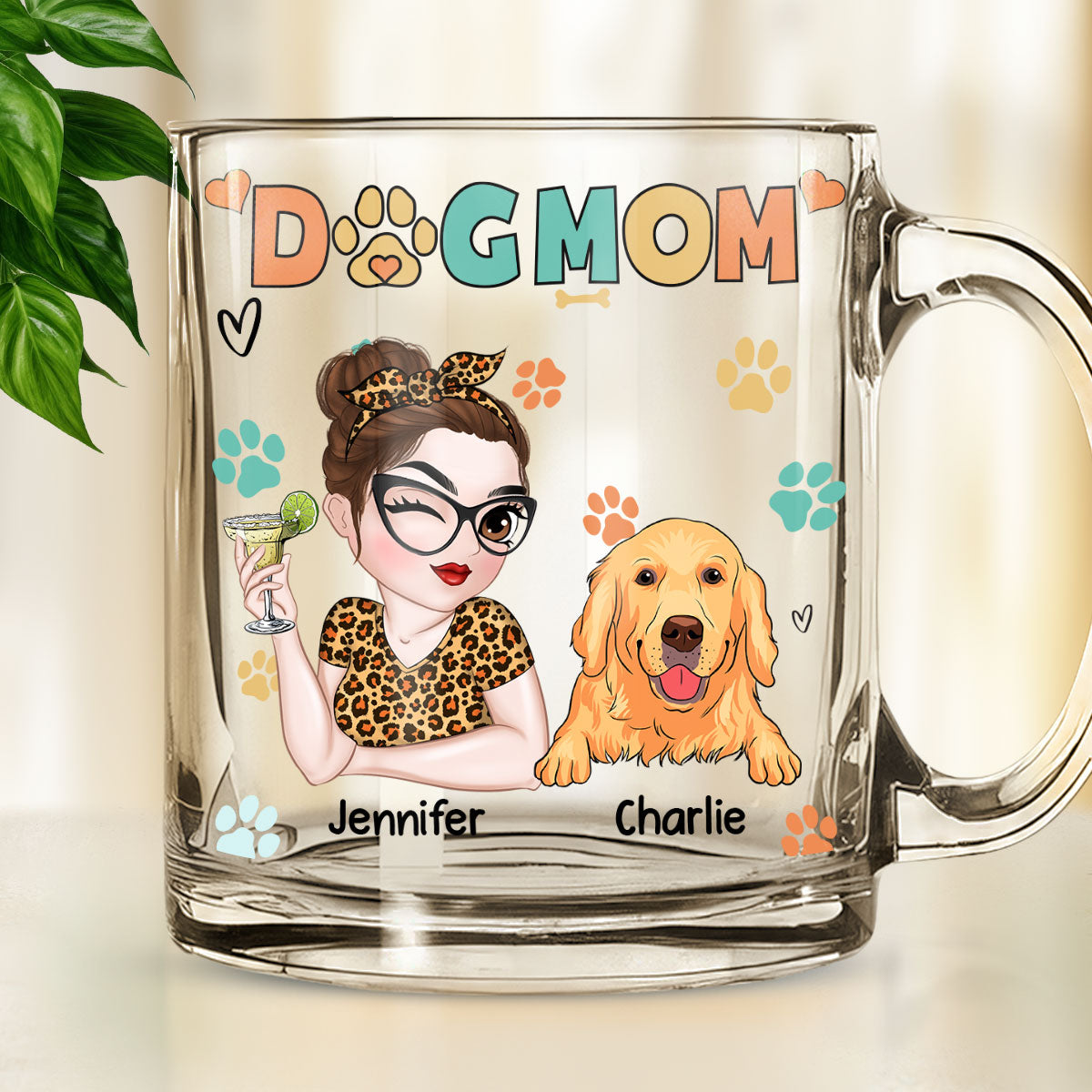 Personalized Custom Glass Mug for Dog Moms - A Lovely Keepsake