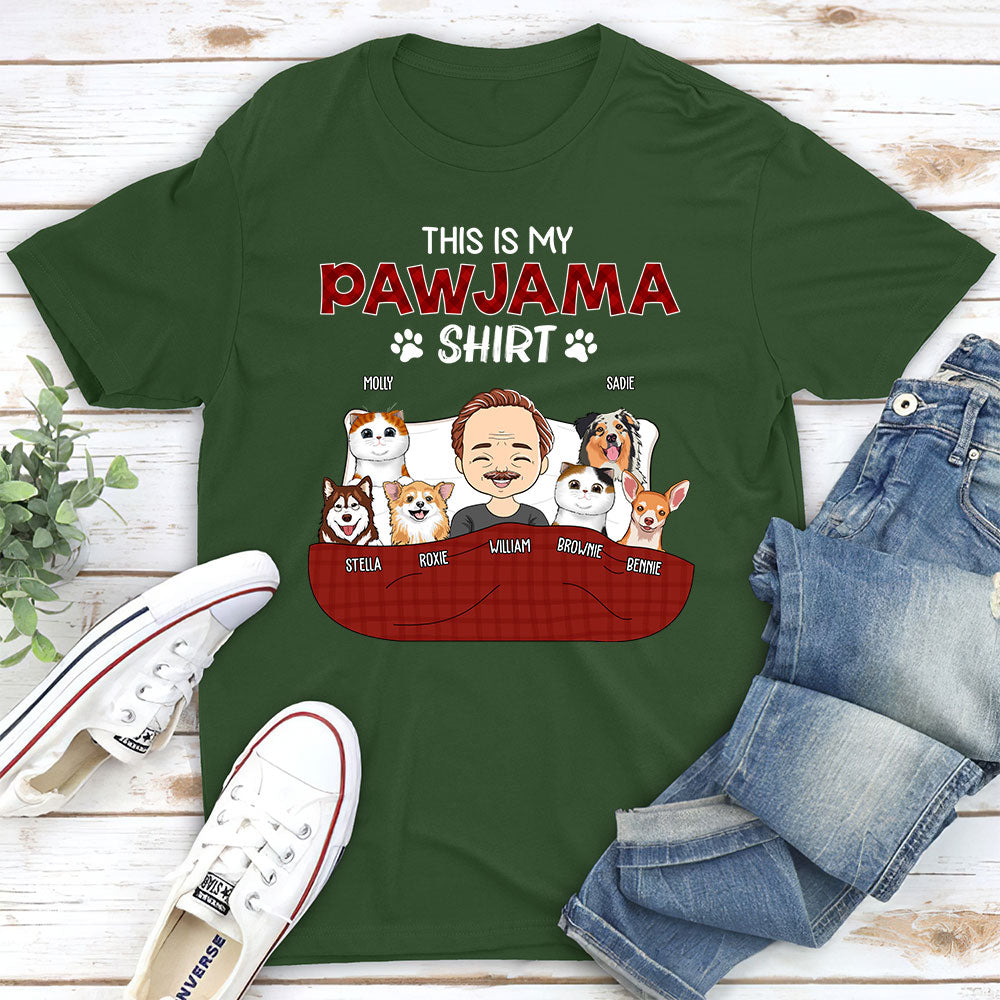 Personalized Custom Unisex Pajama T-shirt - Version 3 for Pet Lovers