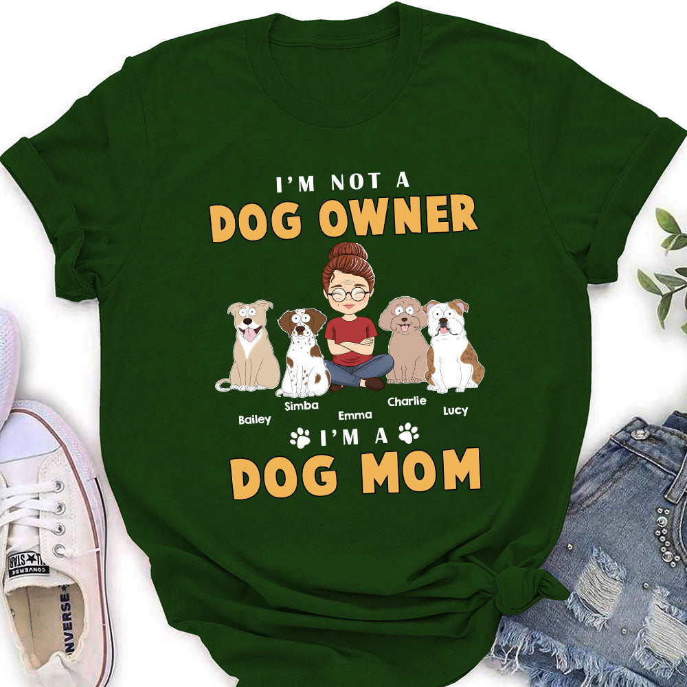 Funny Personalized Custom Dog Mom Women's T - shirt