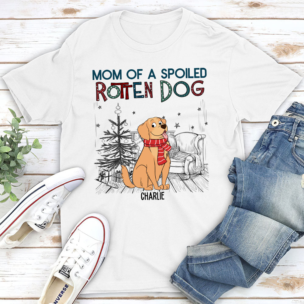 Customizable Unisex 'Dad Of A Spoiled Rotten Dog' T-shirt