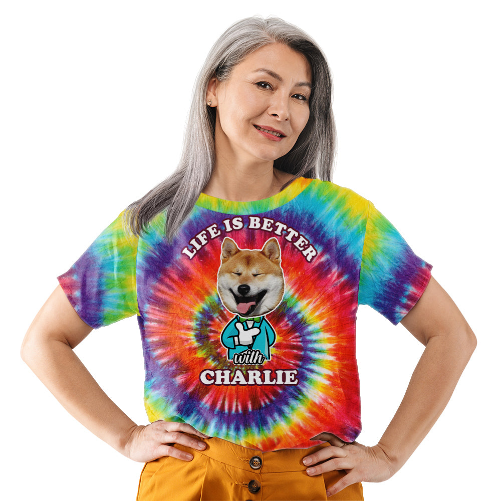 Life Is Colorful - Personalized Custom All-over-printed Photo T-shirt