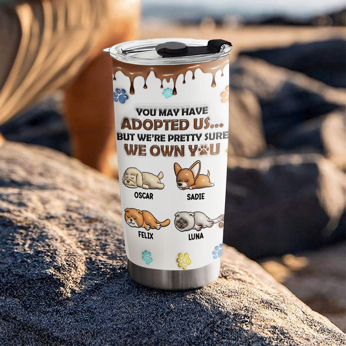 Customizable 3D Inflated Effect Personalized Tumbler for Unique Self - Expression