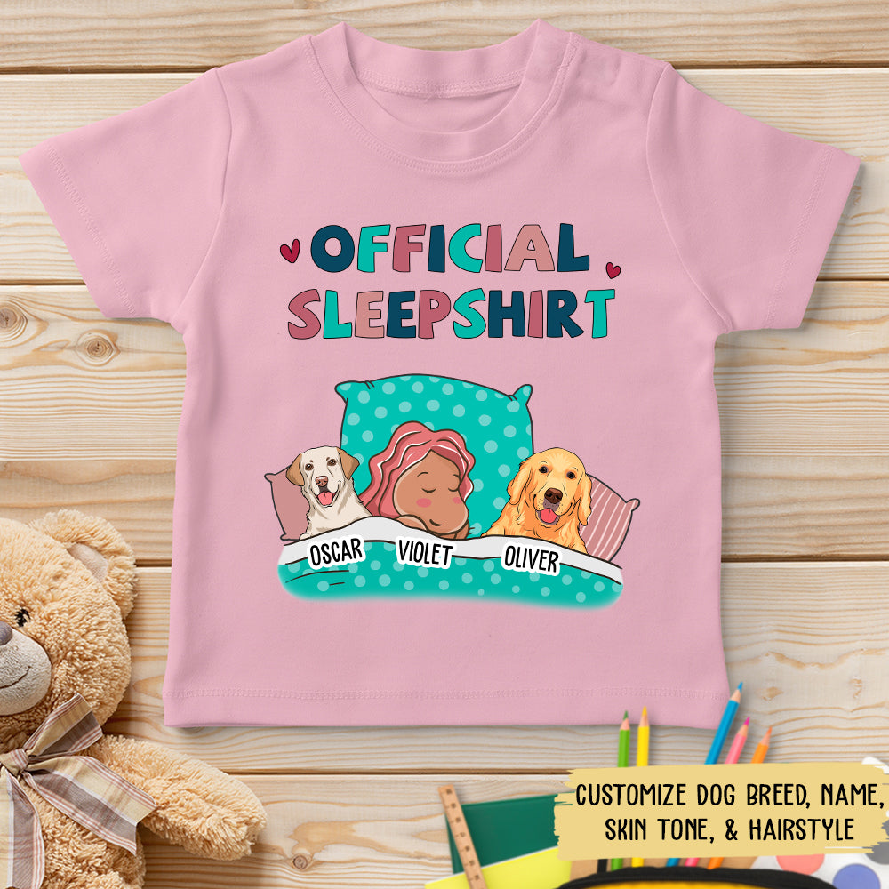 Personalized Dog Lover Youth Sleepshirt - Customizable T-shirt