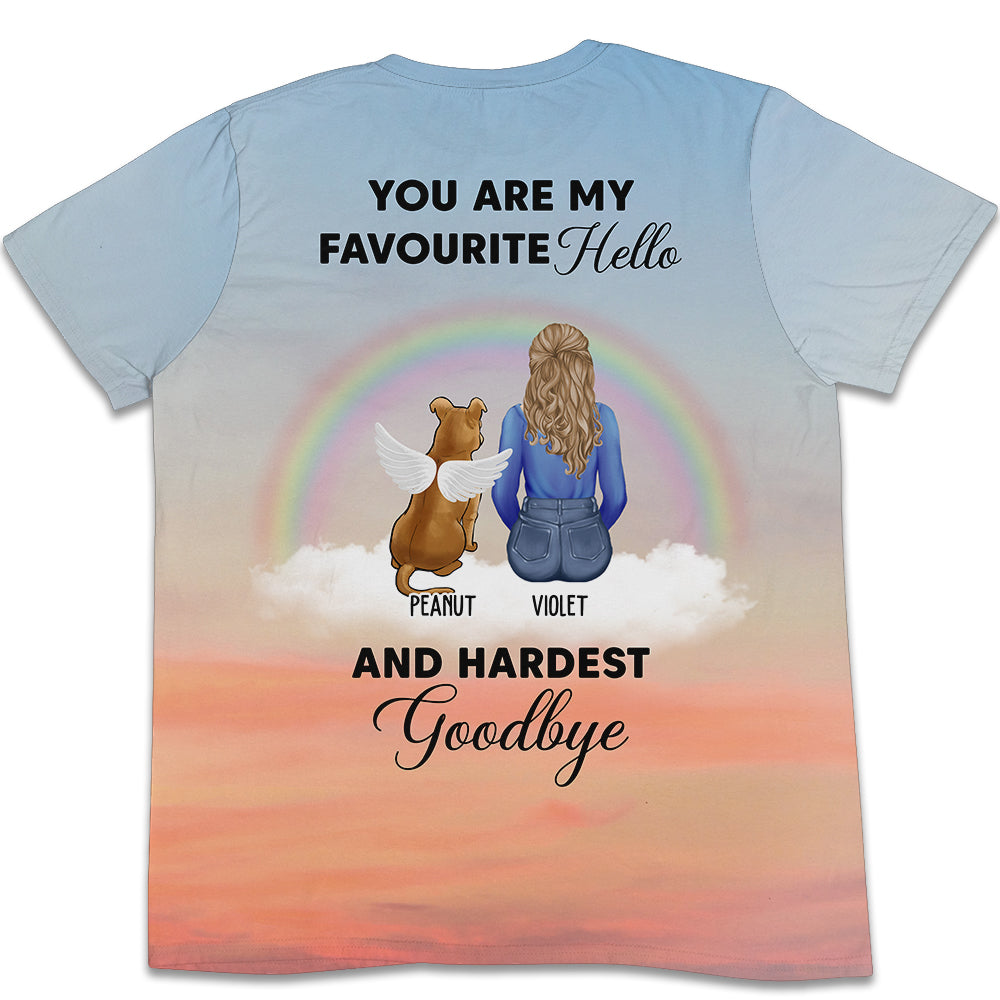 Personalized Pawprint All-over-print T-shirt - A Unique Gift for Loved Ones