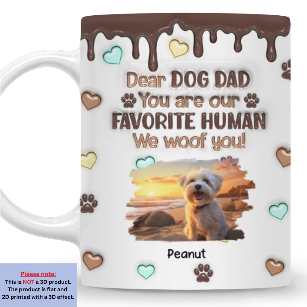 Personalized Custom 3D Inflated Effect Favorite Human Version 2 Photo Mug