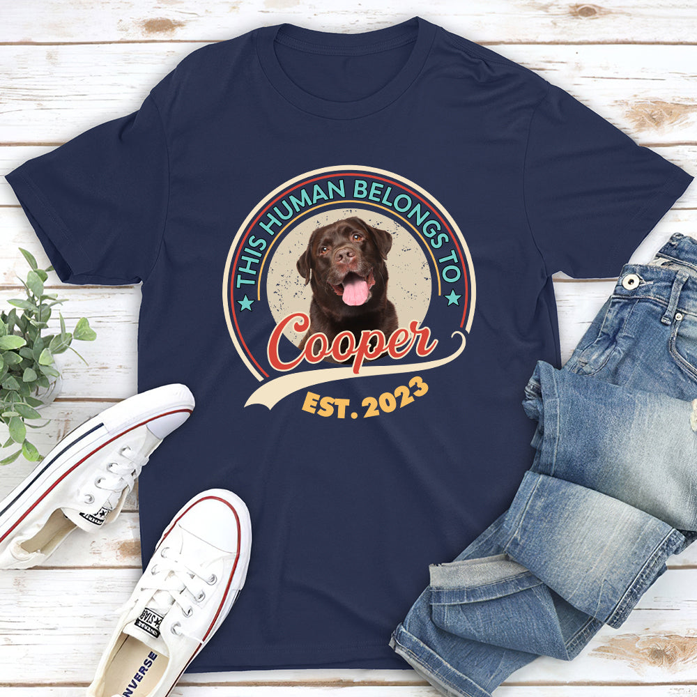 Personalized Human & Pet Photo Unisex T-shirt - Ideal Gift for Pet Lovers