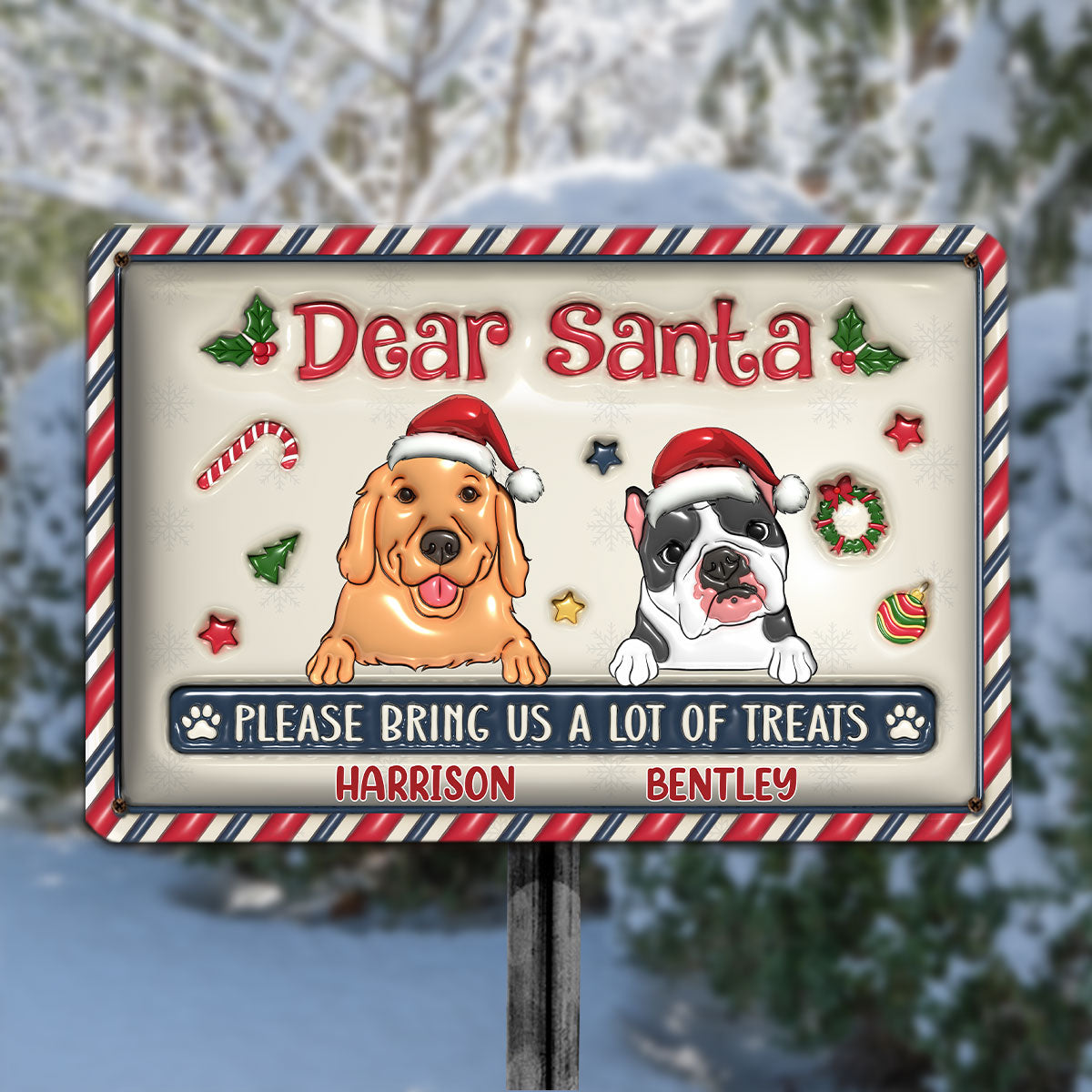 Personalized 3D Inflated Effect Metal Sign: Bring Your Special Message Home