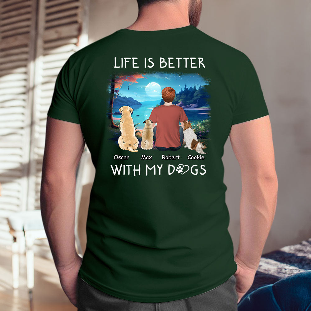Better With Pets - Customizable Unisex Personalized T-shirt for Pet Lovers