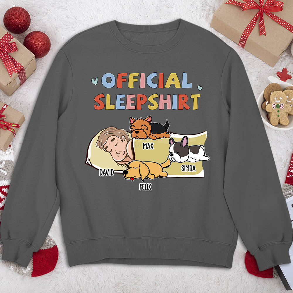 Sleeping Dog Customizable Version 2 Personalized Sweatshirt - Ideal for Pet Lovers