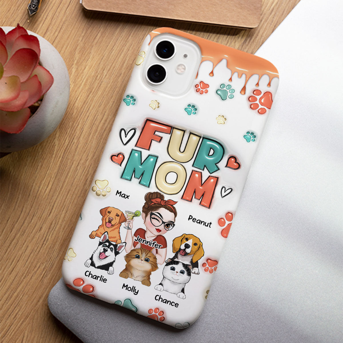 My Lovely Pet - Customizable 3D Inflated Effect Personalized Phone Case