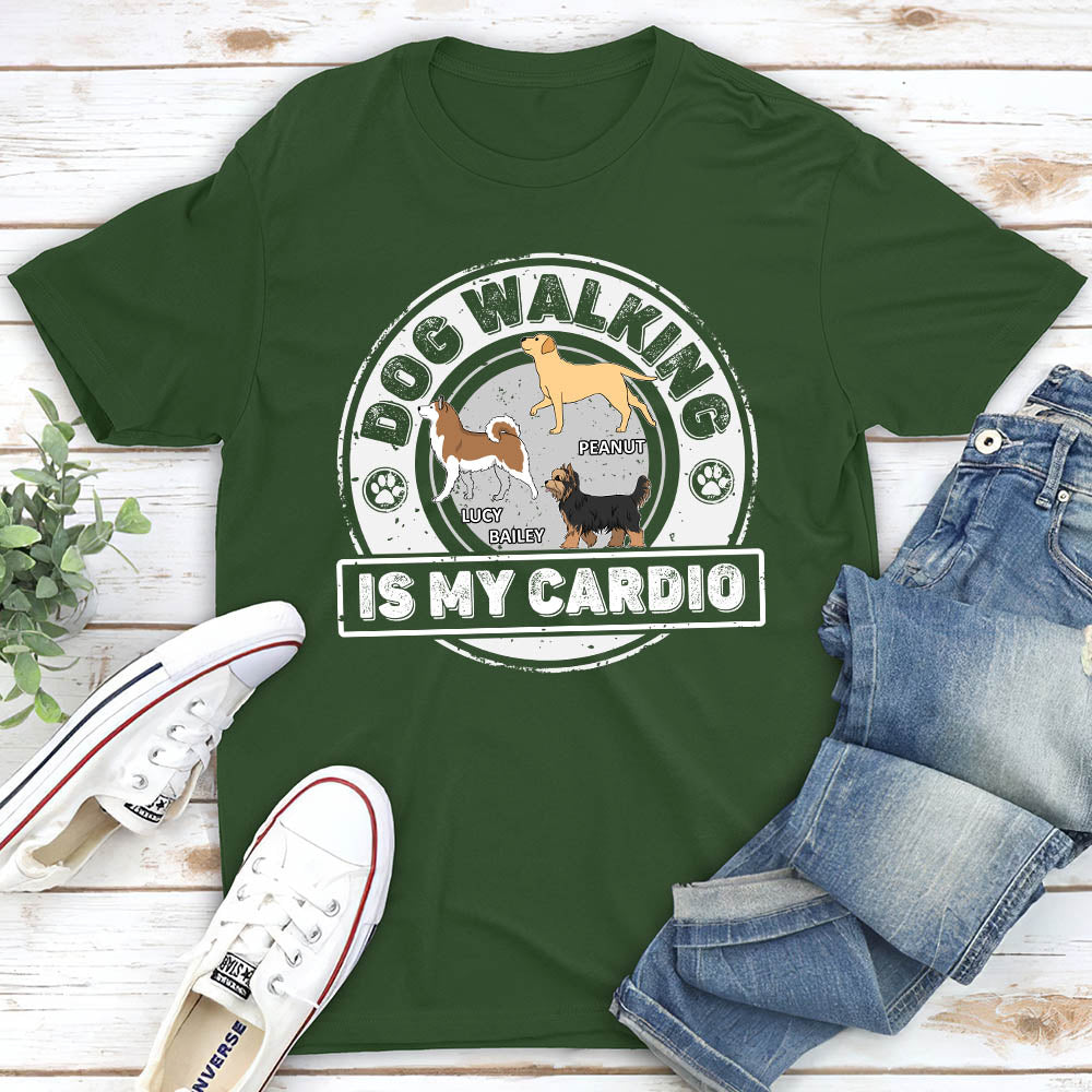 Personalized Cardio With Dog Unisex T - shirt: Ideal Gift for Pet Lovers