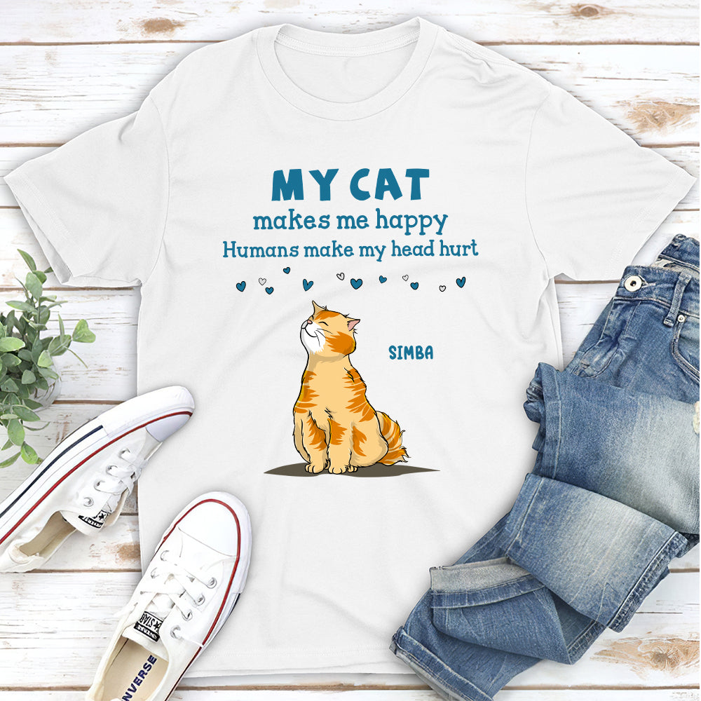 Cats Bring Me Joy - Customizable Unisex Cat Lover T-shirt