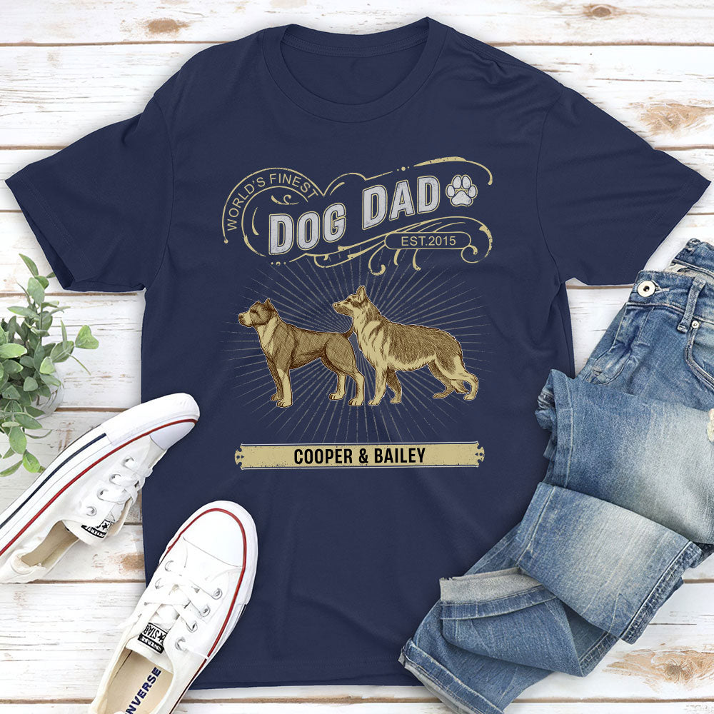Finest Personalized Custom Unisex T-shirt for Dad and Mom - Ideal for Pet Lovers